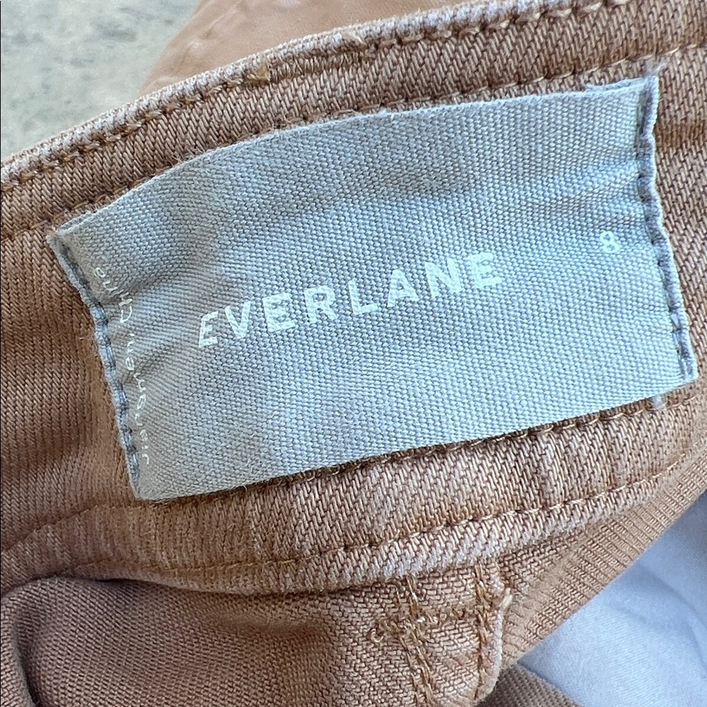 Everlane Women's Way High Ash Brown Twill Shorts Size 8 - Picture 8 of 9